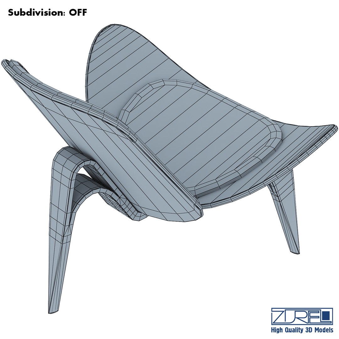 3d Model Shell Chair