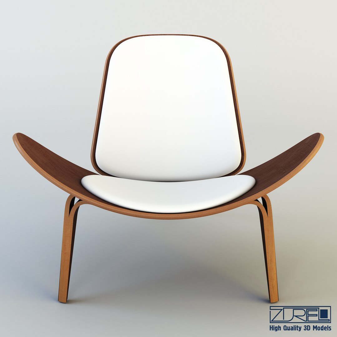 3d model shell chair