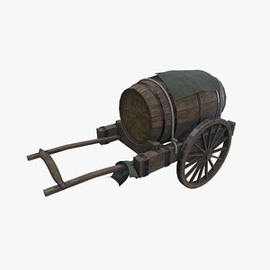 Medieval Carriage 17 3D model