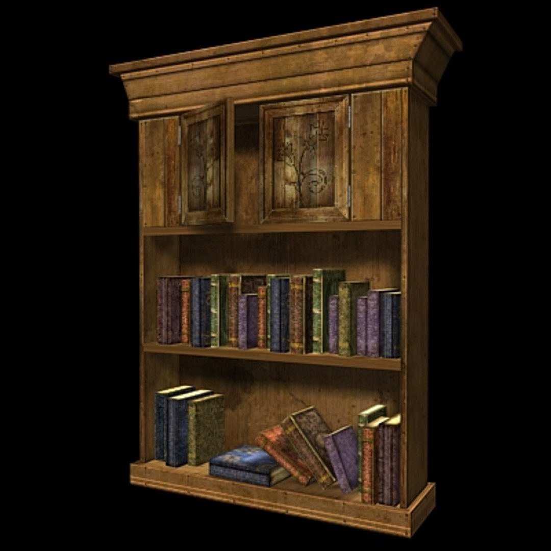 3d Realtime Bookshelf Books