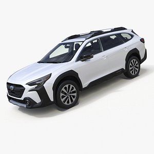 White Subaru Outback 2025