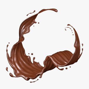 Chocolate Liquid Splash 001