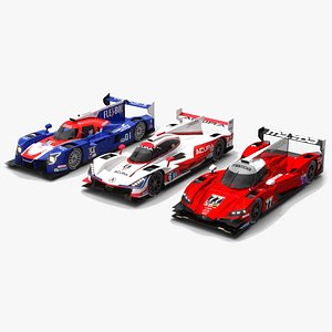 3D race car imsa lmp1 model