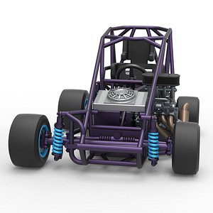 Diecast Pavement 600 Micro sprint car Base Scale 1 to 25 model