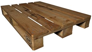 free euro pallet 3d model