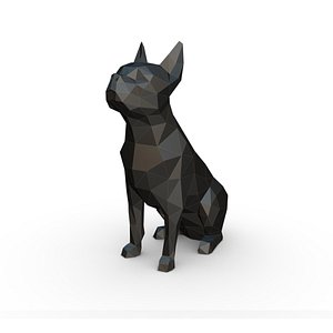 Boston terrier 3D