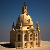 Dresden Frauenkirche (V-Ray,Mental,Corona,Unity3D)