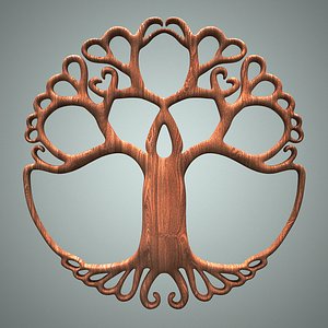 3D Celtic tree of life model