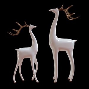 Deer sculpture 3D model
