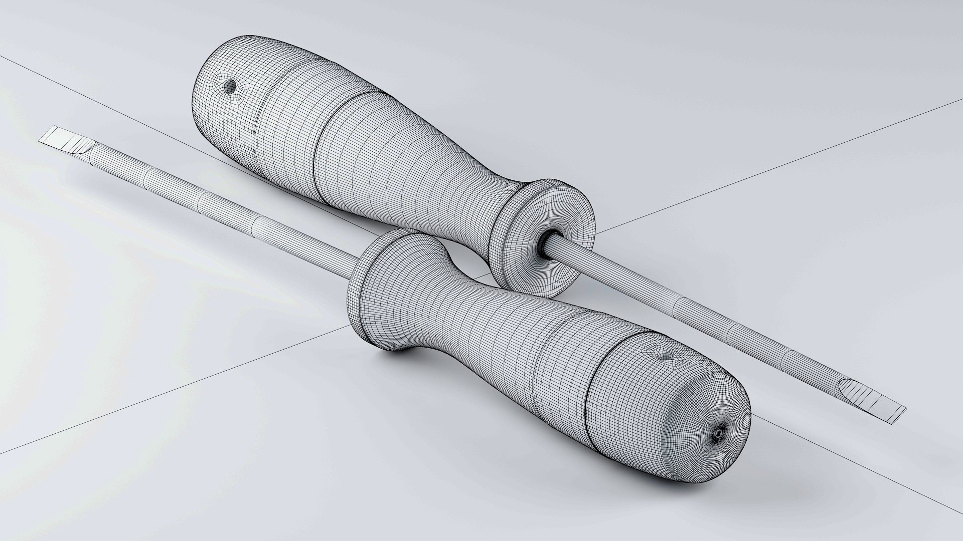 Screwdriver 3D https://p.turbosquid.com/ts-thumb/Yw/TqMANh/B5/wireframe/jpg/1781016669/1920x1080/fit_q87/b0721d03f322e759e7198d2097b01368379282d3/wireframe.jpg