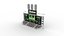 large fully customizable scoreboard 3d model