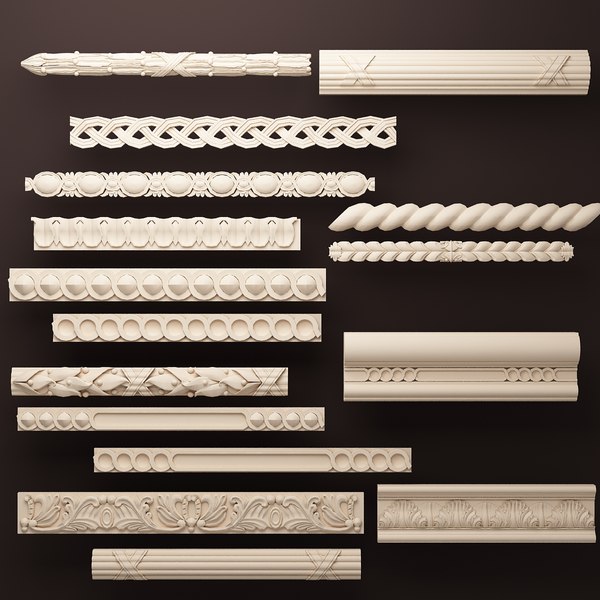 3d model ceiling moulding
