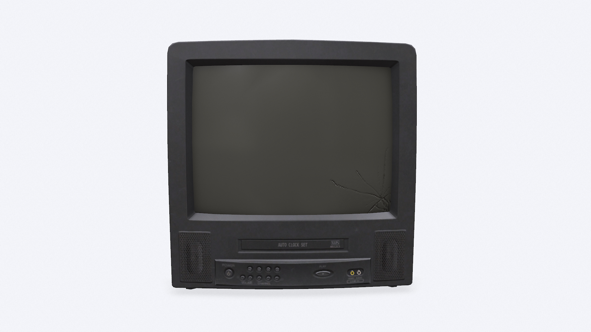 Old CRT TV Low-poly PBR 3D Model - TurboSquid 2114044