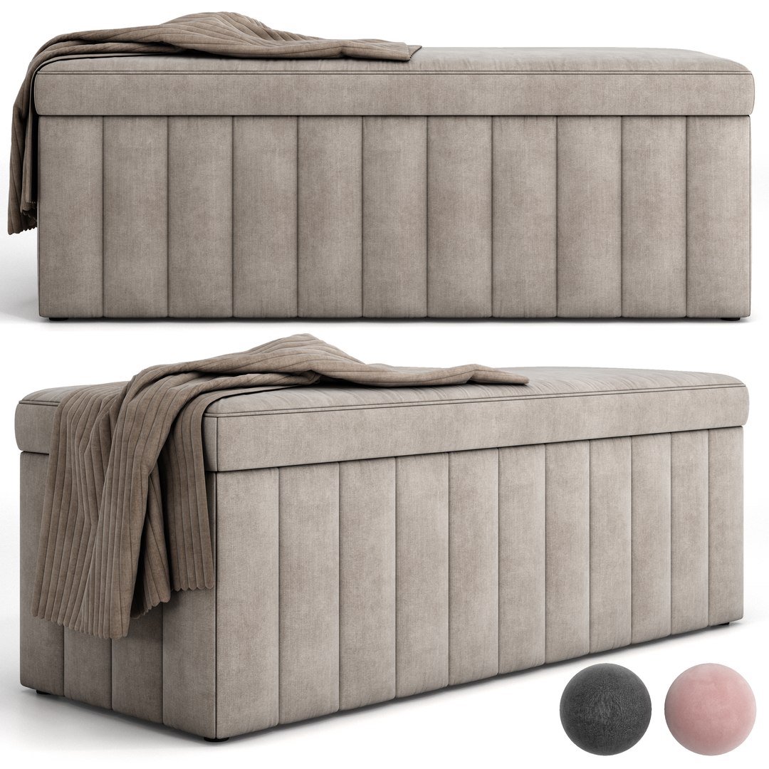 MercerReid Kensington Blanket Box Model TurboSquid 1725487