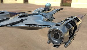MANDALORIAN SHIP NABOO STARFIGHTER 3D model