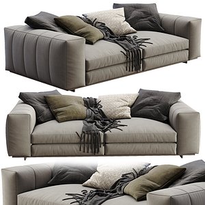 minotti sofa freeman 3D model