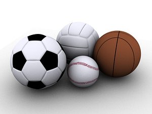 4 Sports Balls