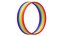Regenbogen-Gummi-Armband