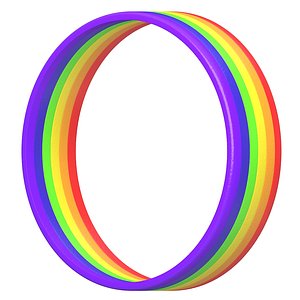 Rainbow Rubber Bracelet