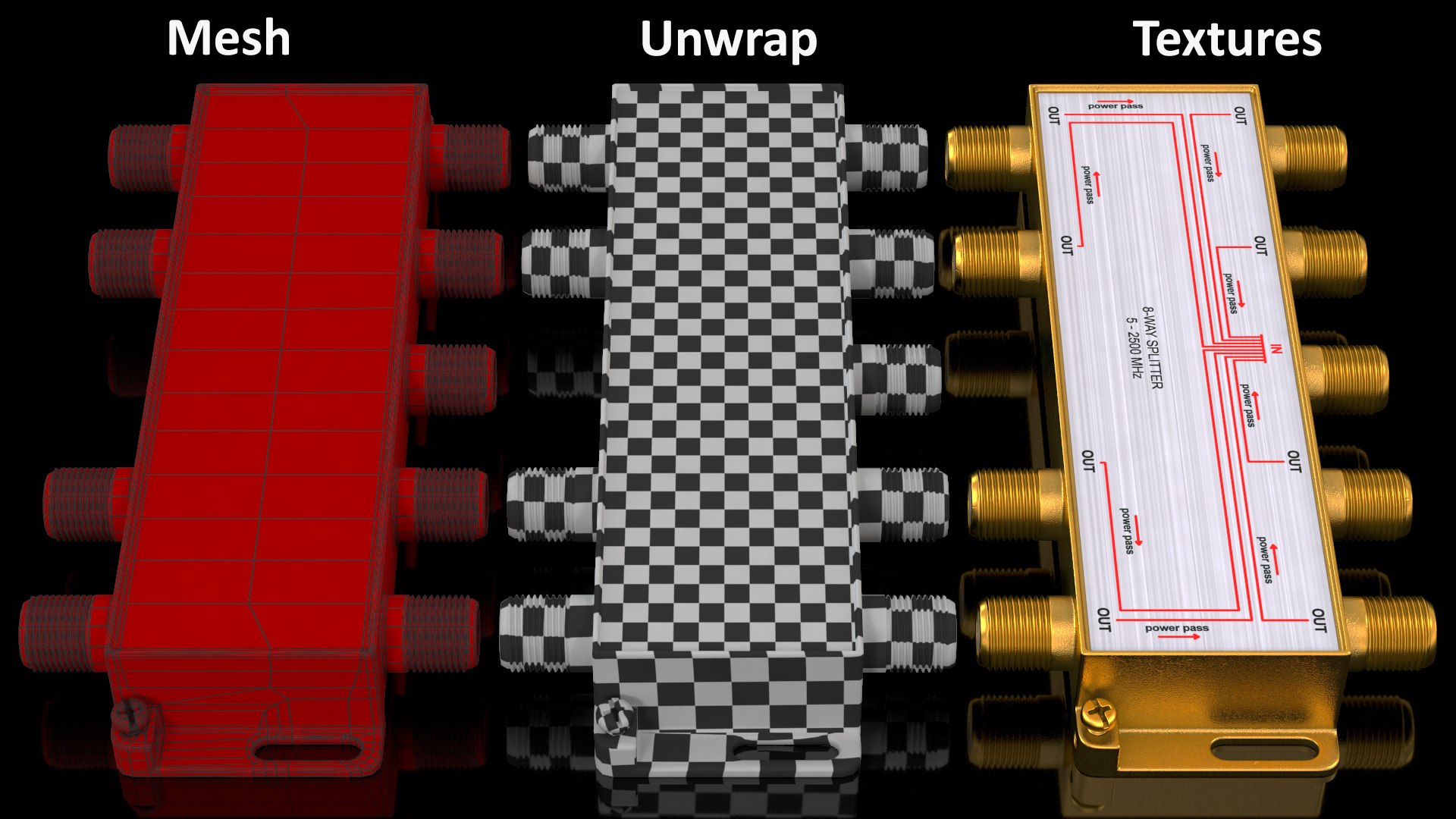 CATV Broadband Coaxial Splitter 8 Way model https://p.turbosquid.com/ts-thumb/Yw/lAuLCa/5p/catvbroadbandcoaxialsplitter8waymb3dmodel017/jpg/1629514719/1920x1080/fit_q87/cc10a99bb60ce17943603b359ca100a4135add59/catvbroadbandcoaxialsplitter8waymb3dmodel017.jpg