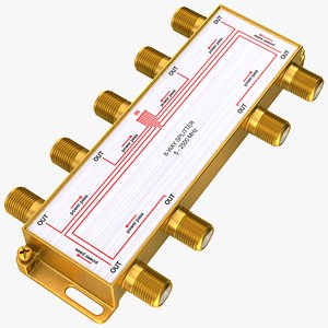 CATV Broadband Coaxial Splitter 8 Way model