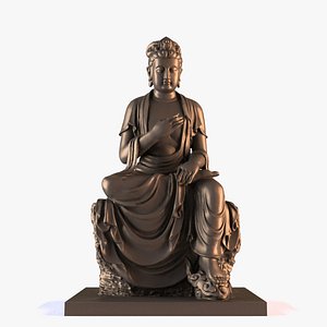 Buddhist statues 043 3D