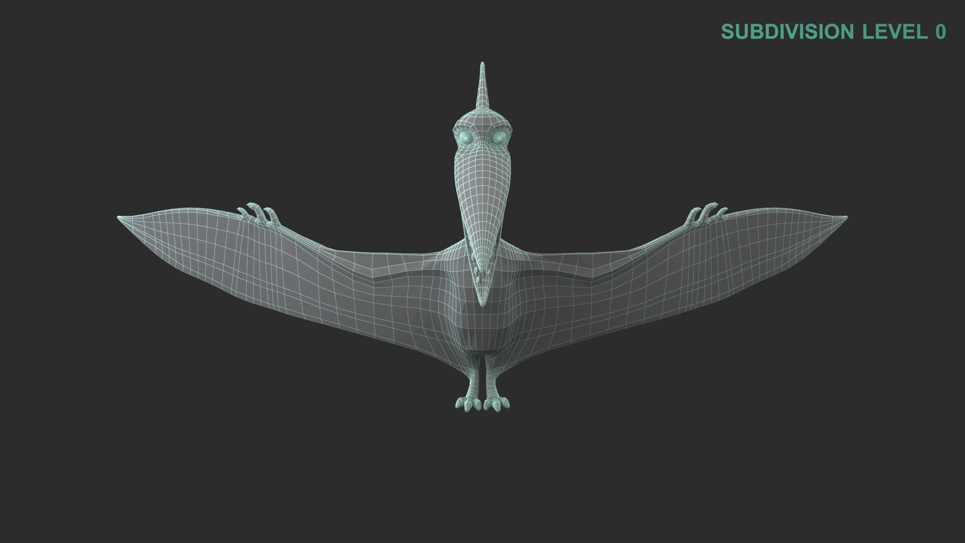 Cartoon Dinosaur Pterodactyl 3D model https://p.turbosquid.com/ts-thumb/Yw/nQ0oIW/C7/wireframe0008/jpg/1675408423/1920x1080/fit_q87/35e061564c30ac58d3d473cd1c9e0f1dc2f1b292/wireframe0008.jpg