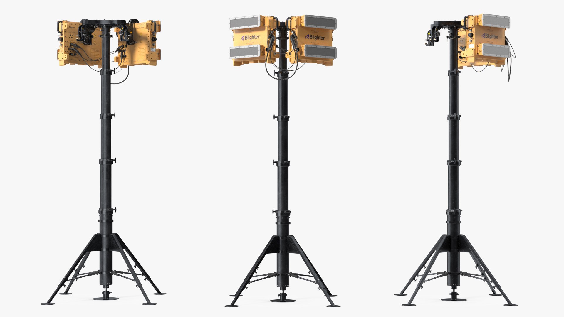 Blighter A400 Series Air Security Radars 3D model preview