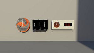 modern clocks 3D