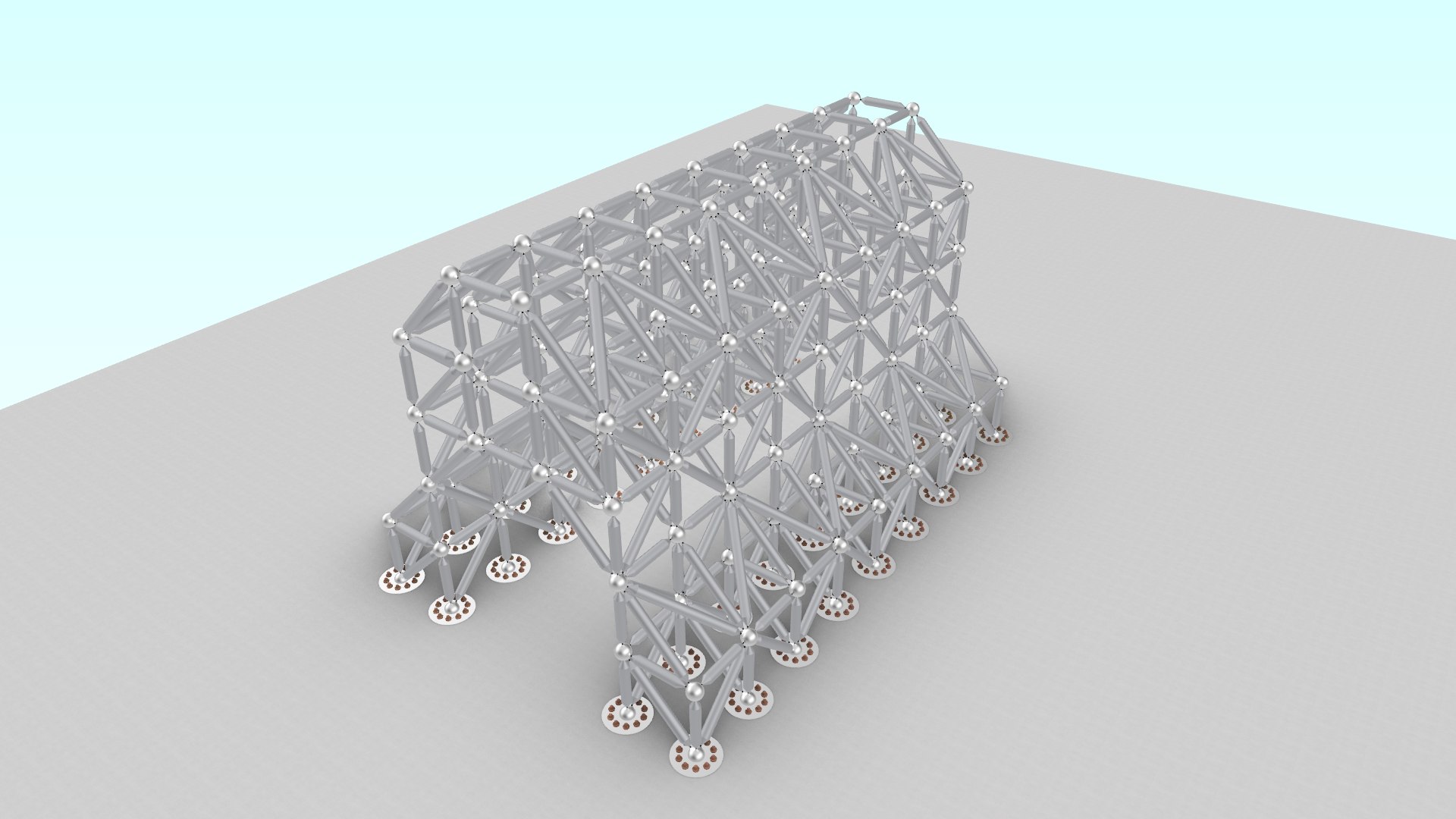 3D Optimal Truss Model 01 - TurboSquid 2189850