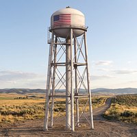 Old Elevated Steel Water Tower