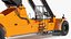 Le Reachstacker soulève des dalles de béton gréées
