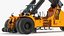 Le Reachstacker soulève des dalles de béton gréées