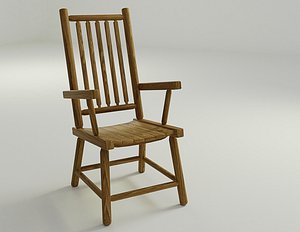 Lake Placid High Back Chair 3D