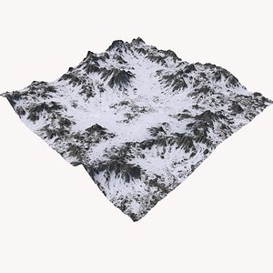 3D snowy terrain