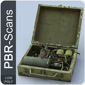 36 open suitcase 3D model