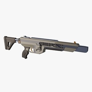 Sci-Fi Blaster Assault RIfle 3D