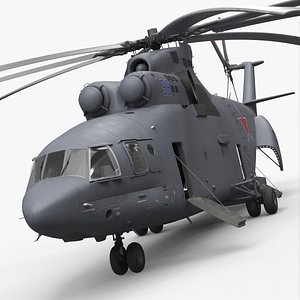 Russian Heavy Transport Helicopter Mi-26 Rigged for Cinema 4D