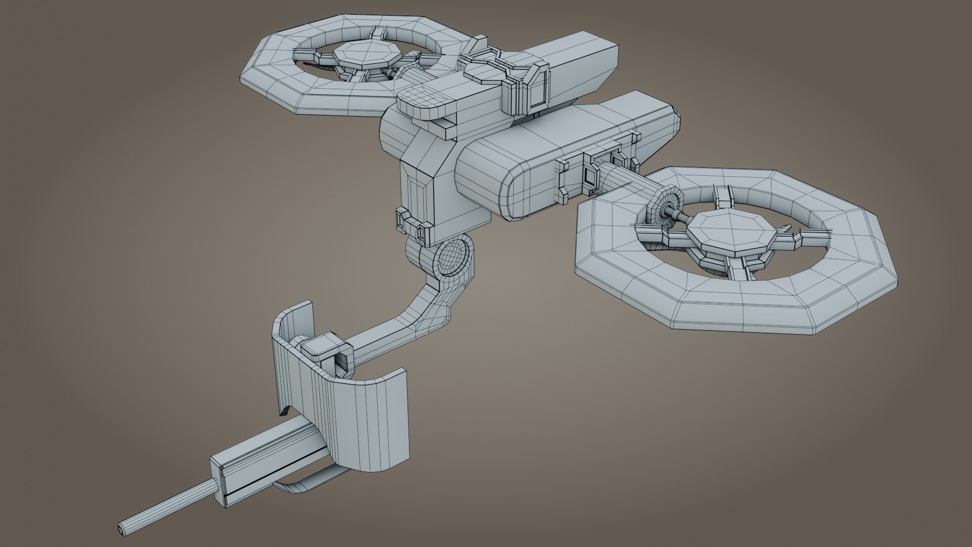 3D Sci-Fi Drone - Low Poly - Game Ready - PBR - TurboSquid 2226414