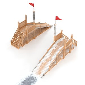 Winter slide 3D