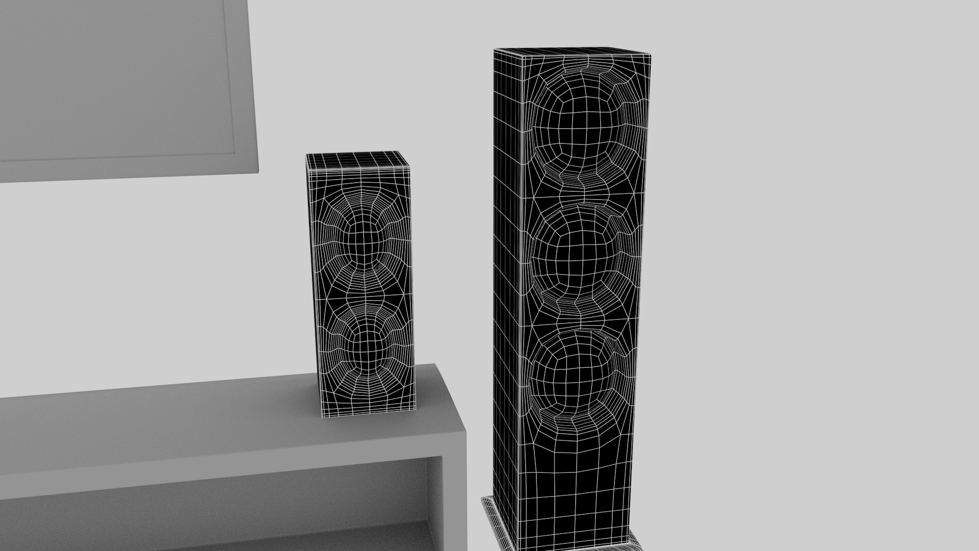 3D Low Poly TV and Speakers model https://p.turbosquid.com/ts-thumb/Yx/PGI58h/D5/4/jpg/1679606484/1920x1080/fit_q87/0f73f6be01cd59b2875b07a3986b35317d50c1e5/4.jpg