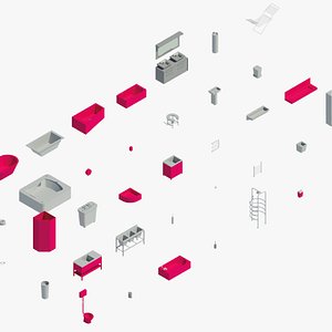 3D Bathroom equipment model