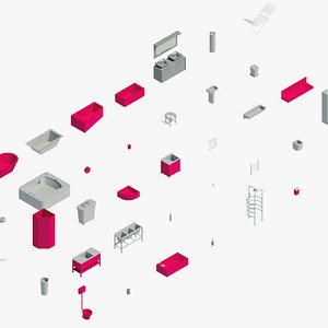 Bathroom equipment - Revit family model