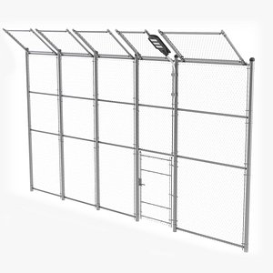 Chain Link Fence 3D model