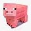 Minecraft Pig Rigged para Maya