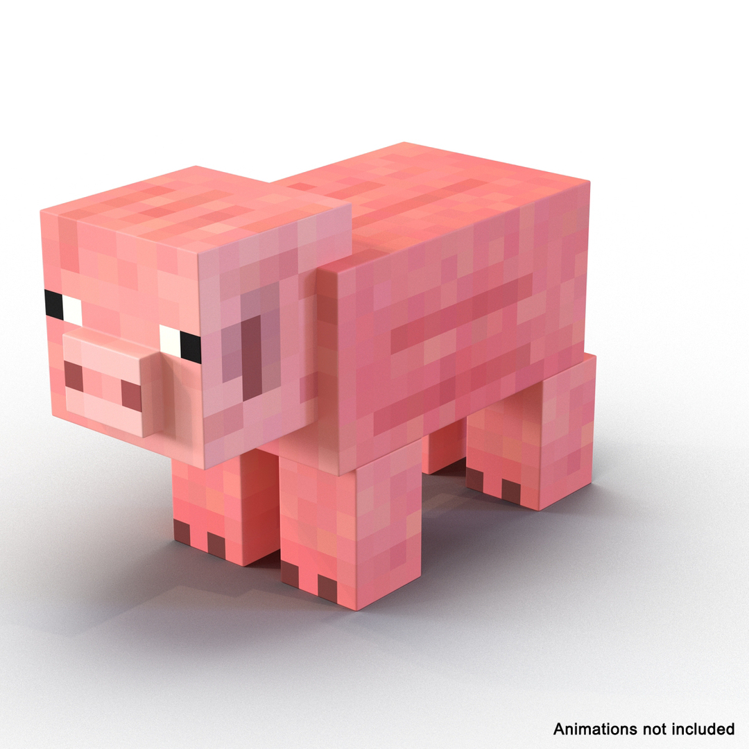 Minecraft Pig Rigged 3D Model - TurboSquid 1504563