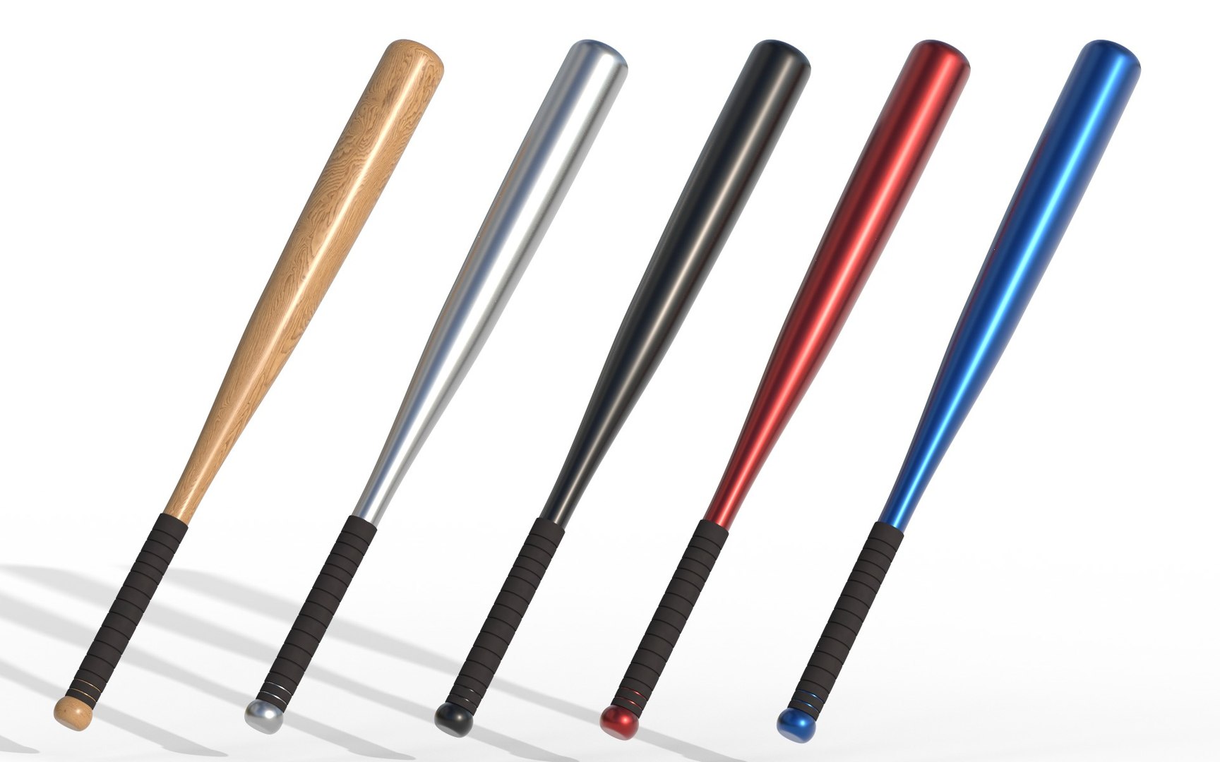 Baseball Bat Collection 3D TurboSquid 2116020
