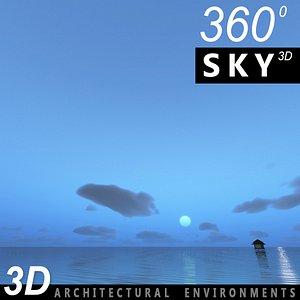 3d sky clouds model