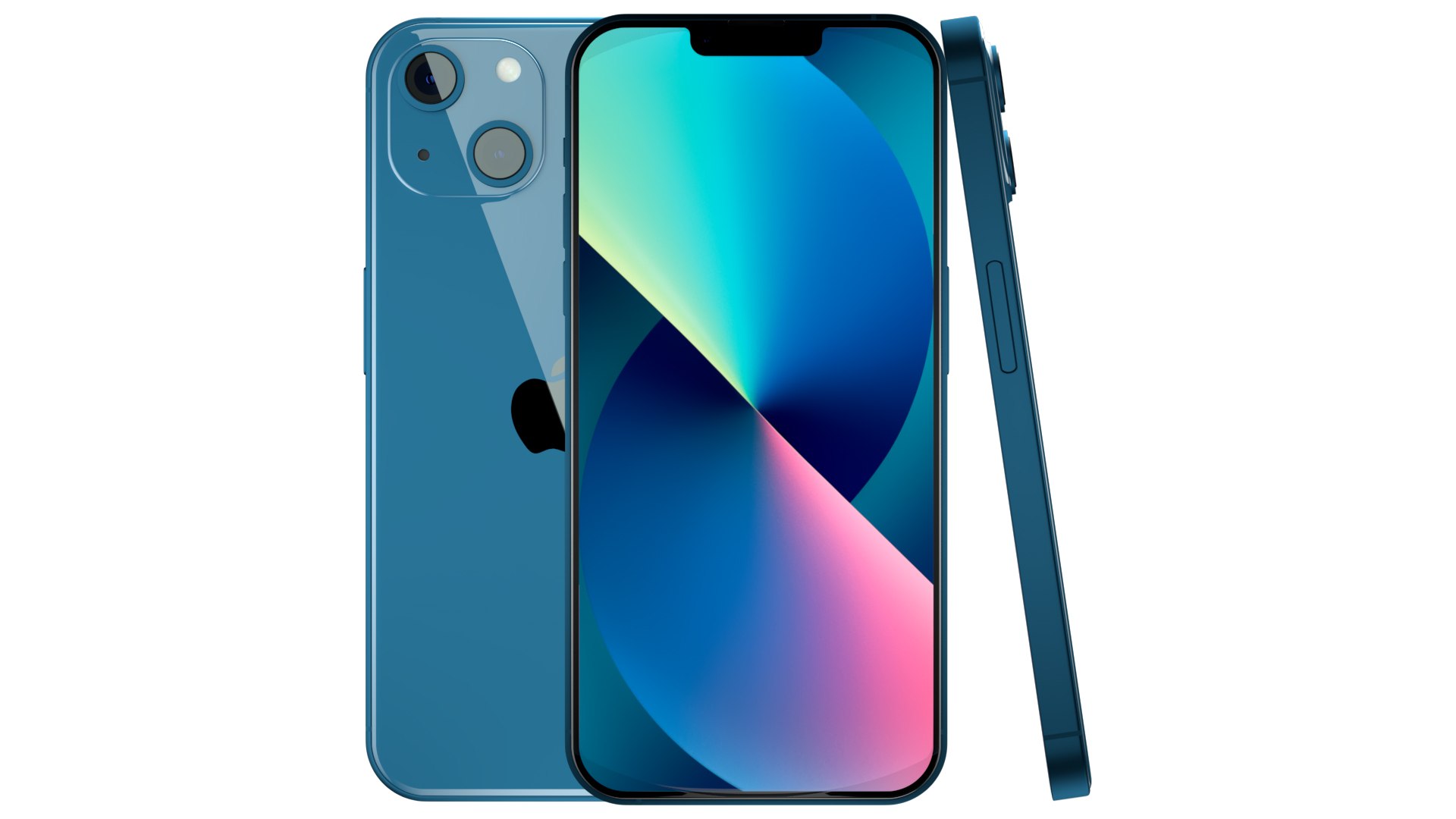 IPhone 13 Blue Pro Scene Model - TurboSquid 1791744
