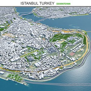3D Istanbul City Turkey